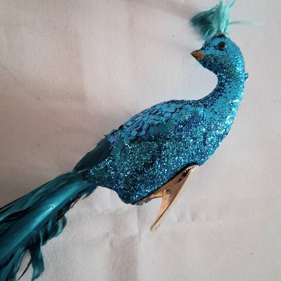 Lot of 6 Peacock Themed Decorations Ornaments - Picture 4 of 10
